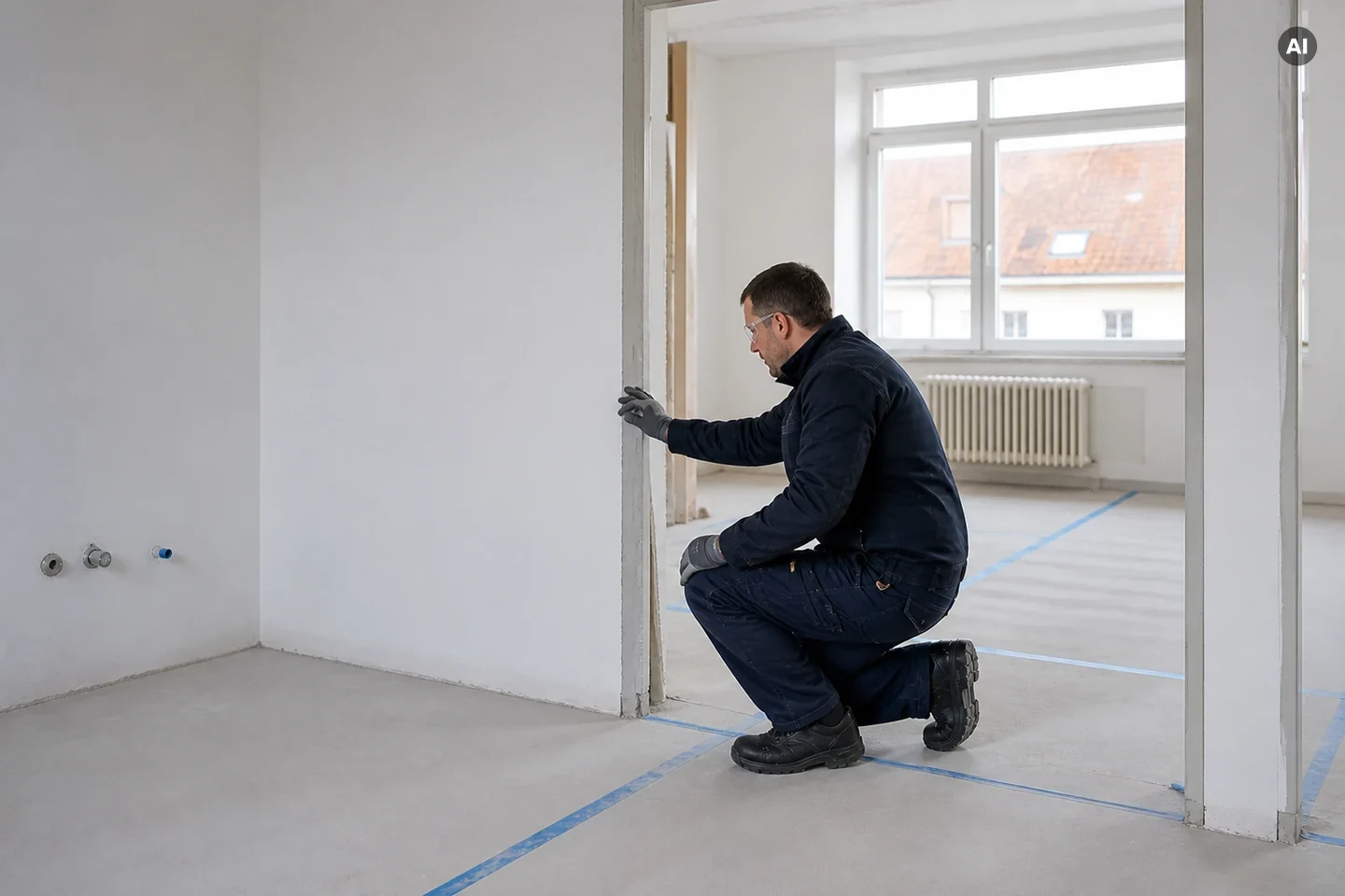 Übergeben: Fläche für Folgearbeiten vorbereiten