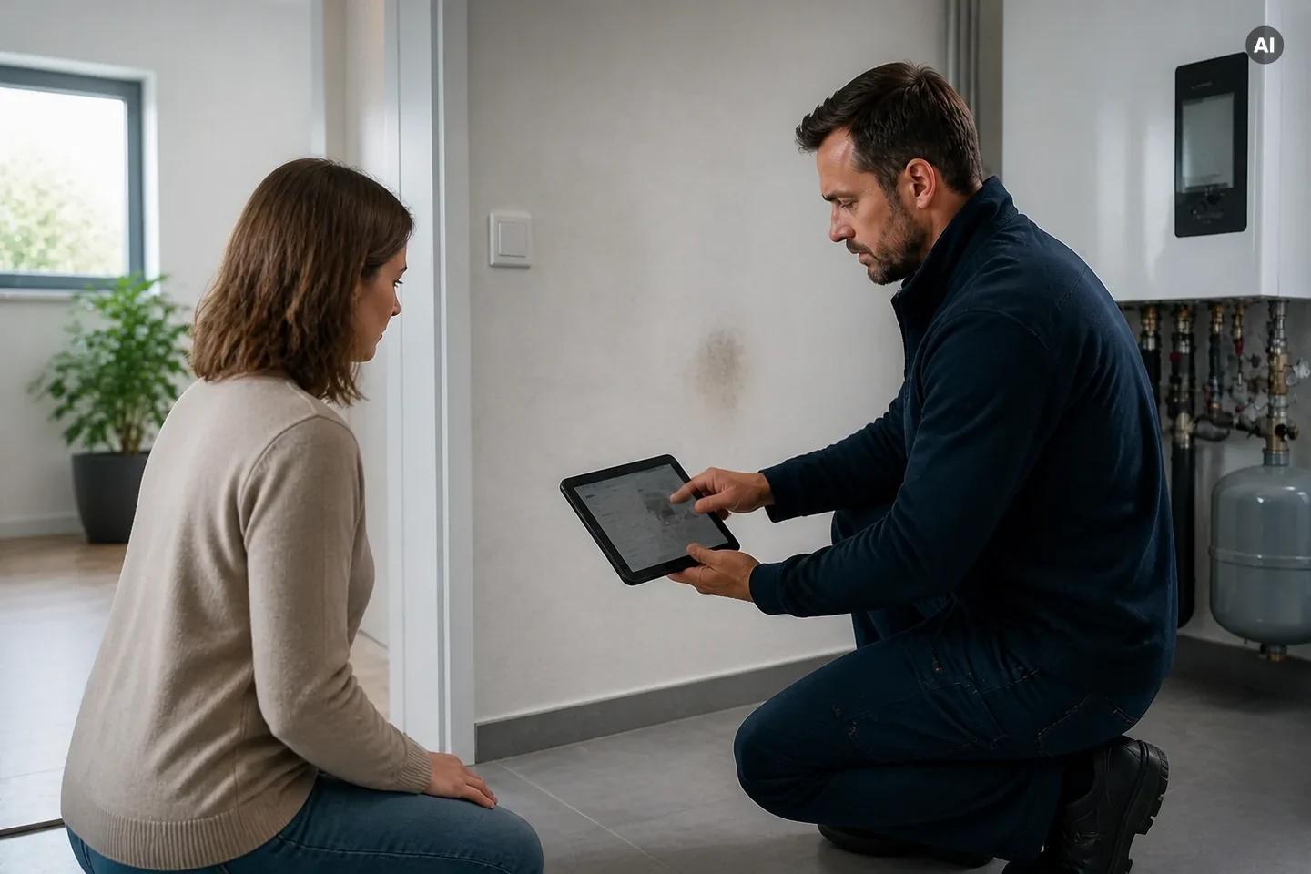 Digitale Auswertung einer Feuchte- und Schadensmessung